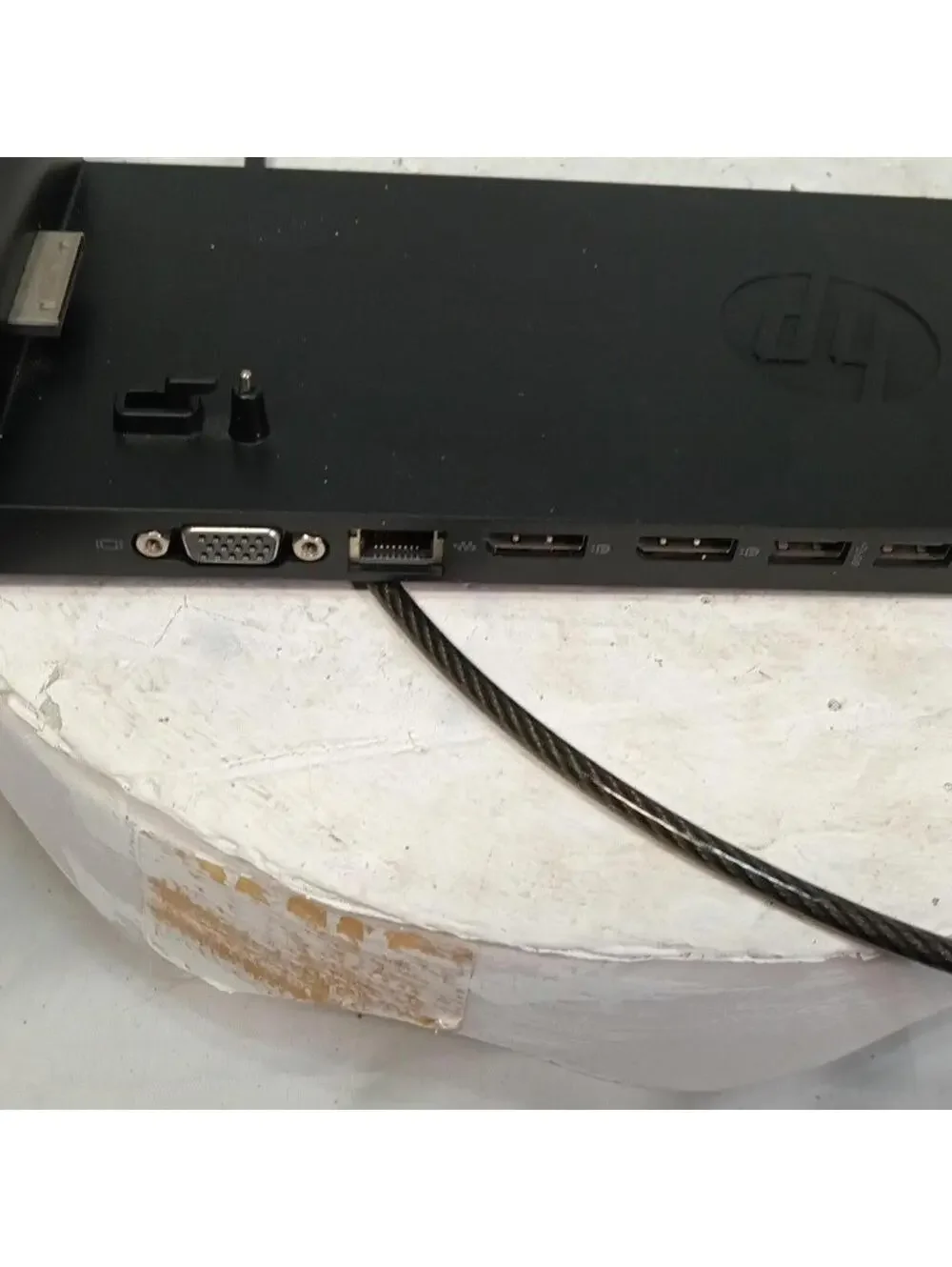 HP 2013 UltraSlim Docking Station D9Y32AA USB 3.0 VGA Ethernet Tested Used